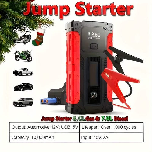 12V Car Jump Starter with Air Compressor
