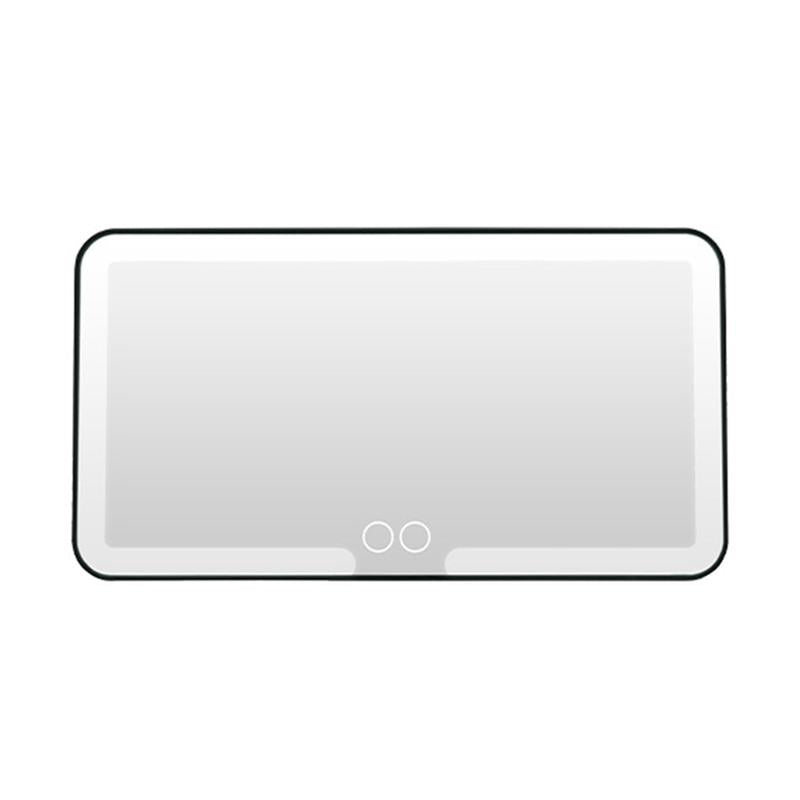 LED Touch Screen Car Sun Visor Makeup Mirror - Adjustable Brightness, Rechargeable HD Vanity Mirror for Stylish Car Accessories