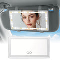 LED Touch Screen Car Sun Visor Makeup Mirror - Adjustable Brightness, Rechargeable HD Vanity Mirror for Stylish Car Accessories