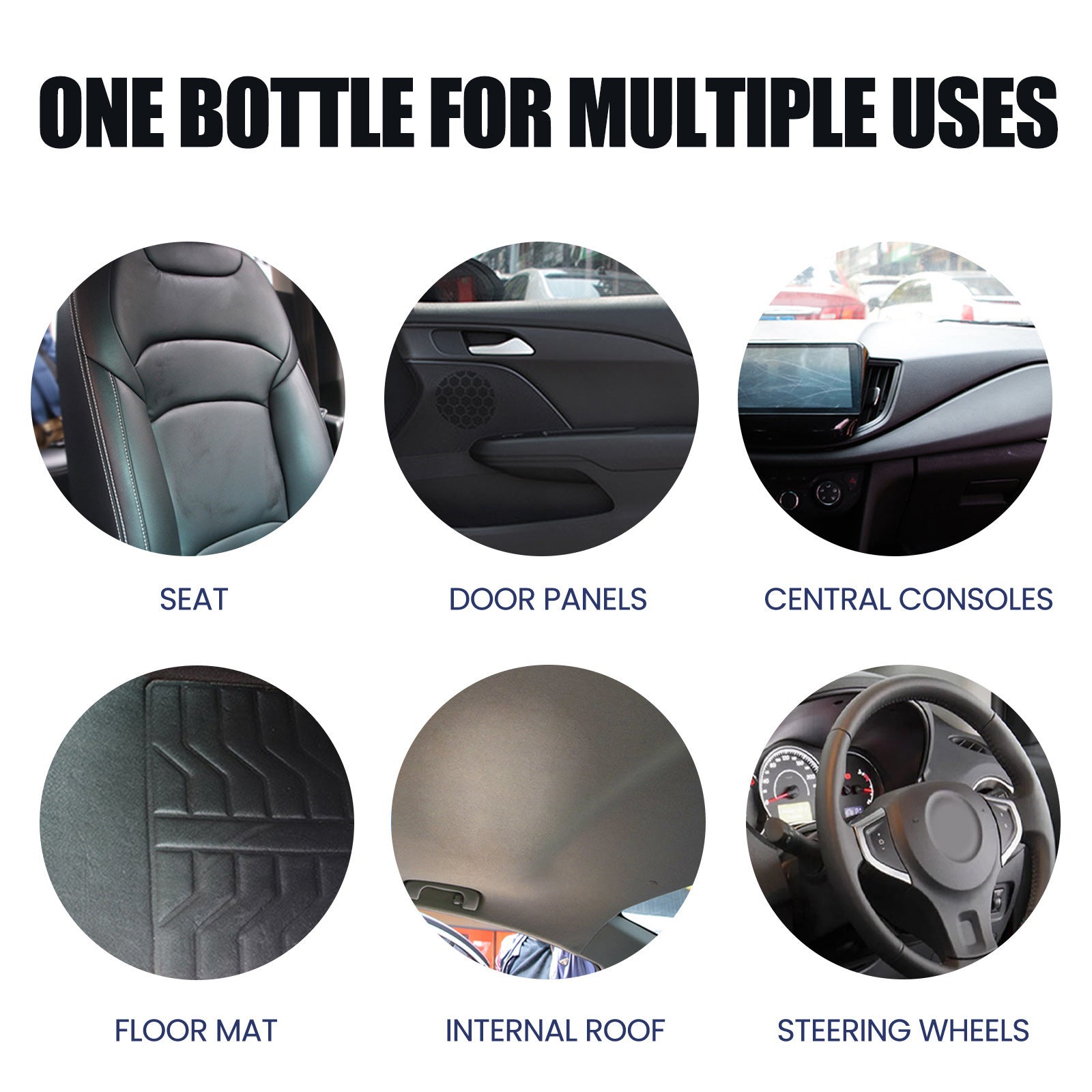 Car Interior Foam Cleaner | Seat & Surface Decontamination Spray