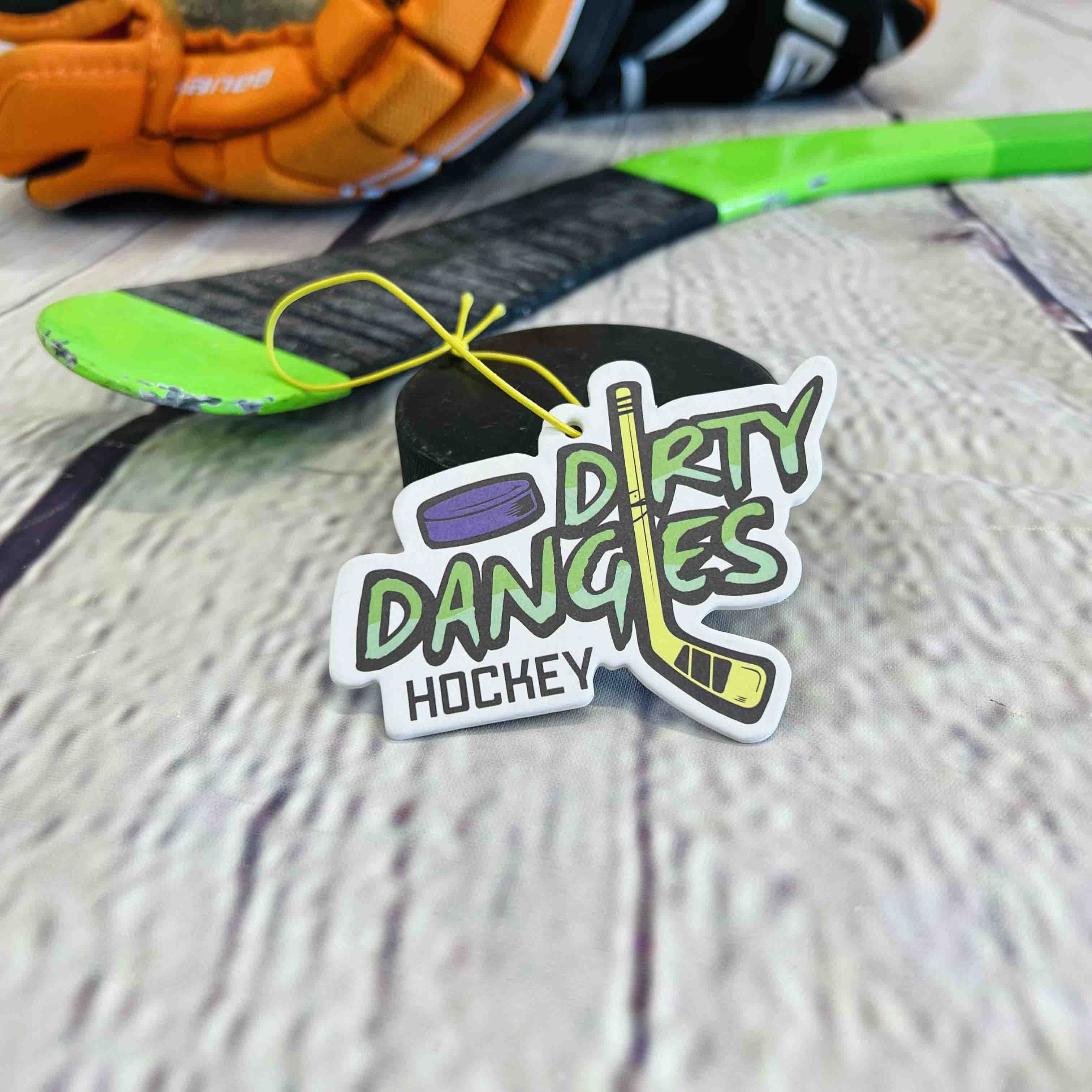 Dirty Dangles Hockey Car Air Freshener