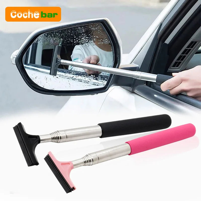 Car Rearview Mirror Wiper & Cleaning Tool | Telescopic Handle