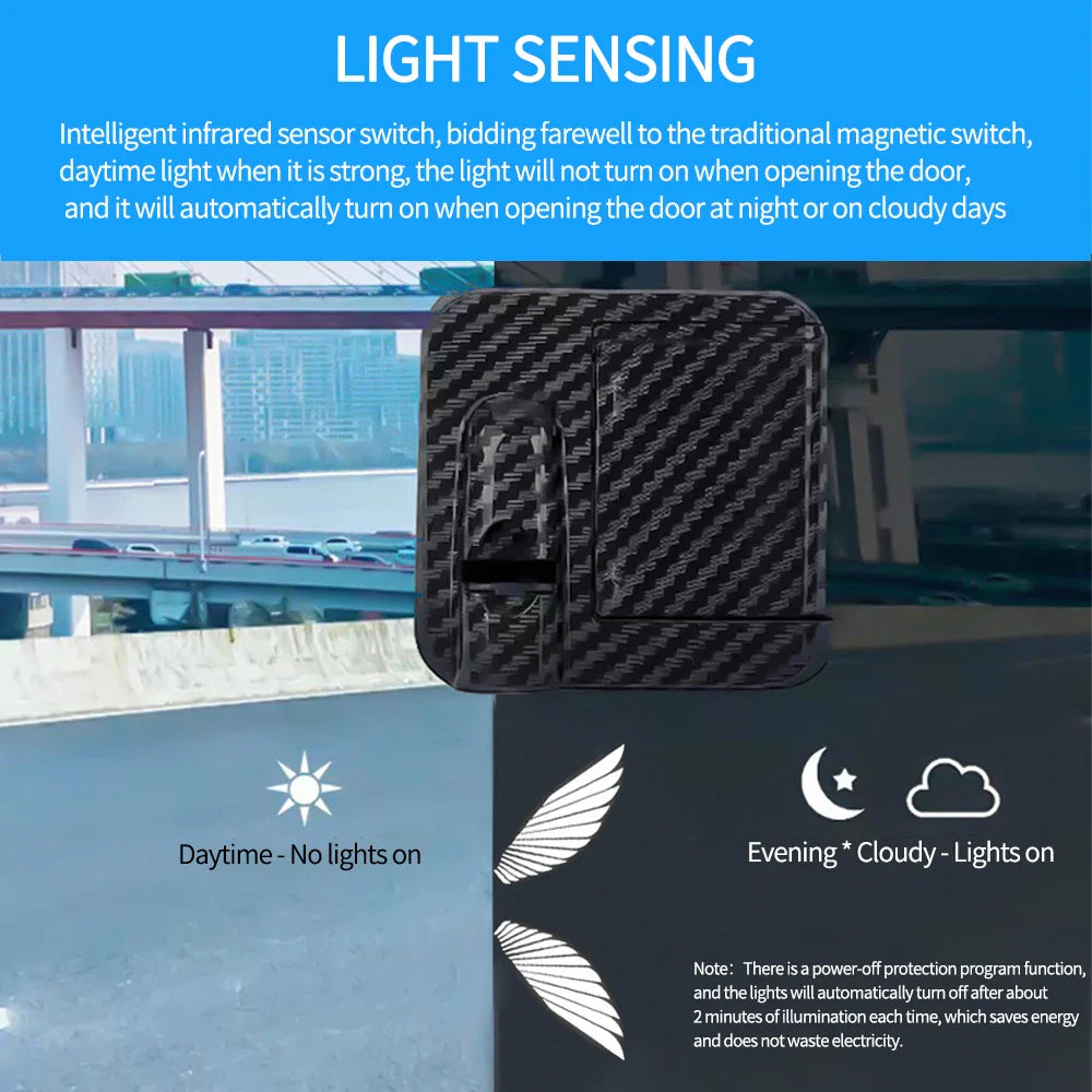 Angel Wings Door Welcome Light | LED Car Atmosphere Projector
