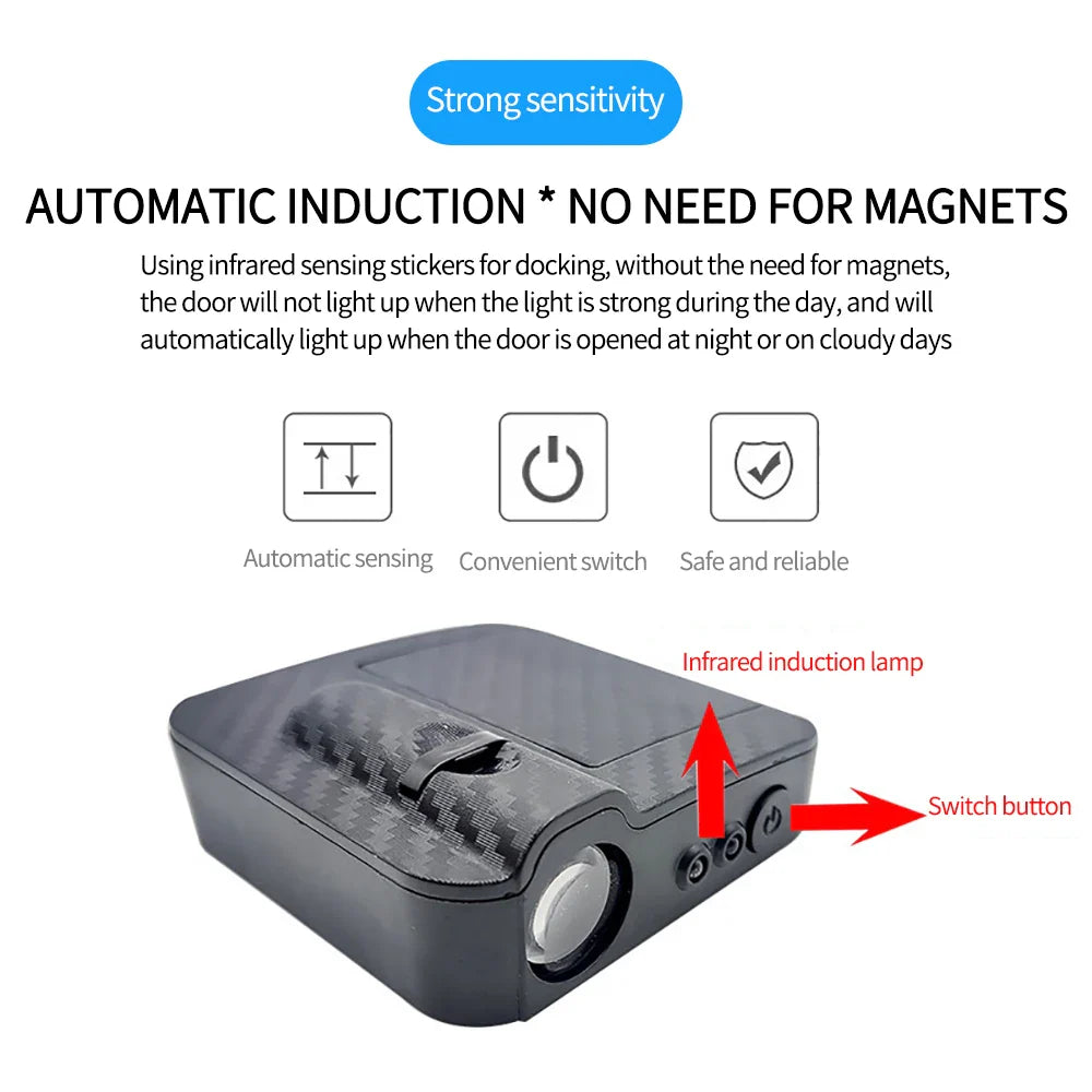 Angel Wings Door Welcome Light | LED Car Atmosphere Projector