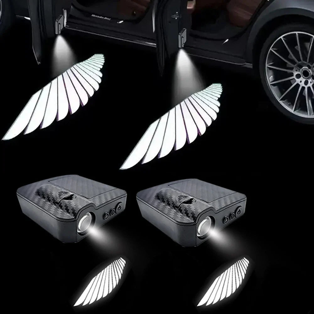 Angel Wings Door Welcome Light | LED Car Atmosphere Projector