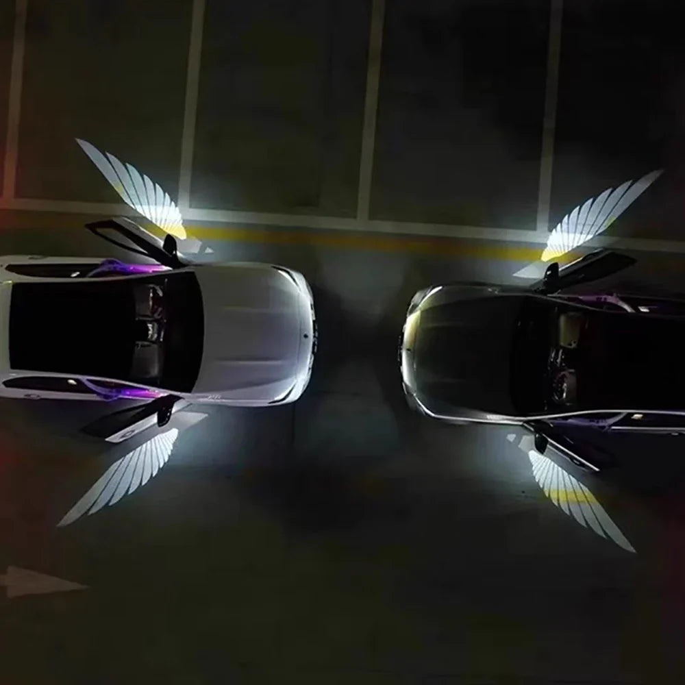 Angel Wings Door Welcome Light | LED Car Atmosphere Projector