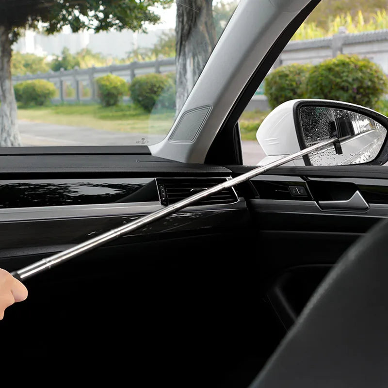 Car Rearview Mirror Wiper & Cleaning Tool | Telescopic Handle