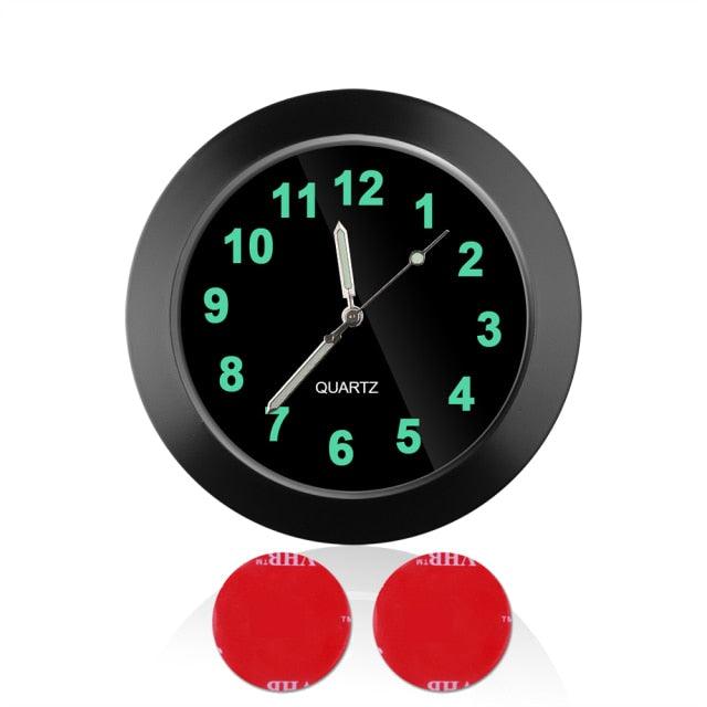 Luminous Mini Car Dashboard Clock | Stick-On Quartz Watch