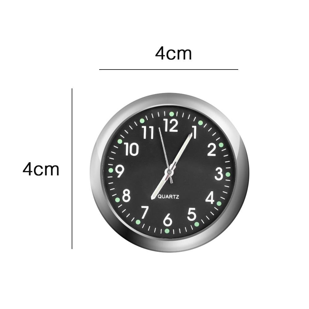 Luminous Mini Car Dashboard Clock | Stick-On Quartz Watch