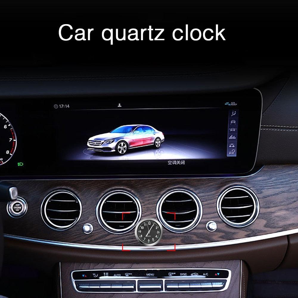Luminous Mini Car Dashboard Clock | Stick-On Quartz Watch