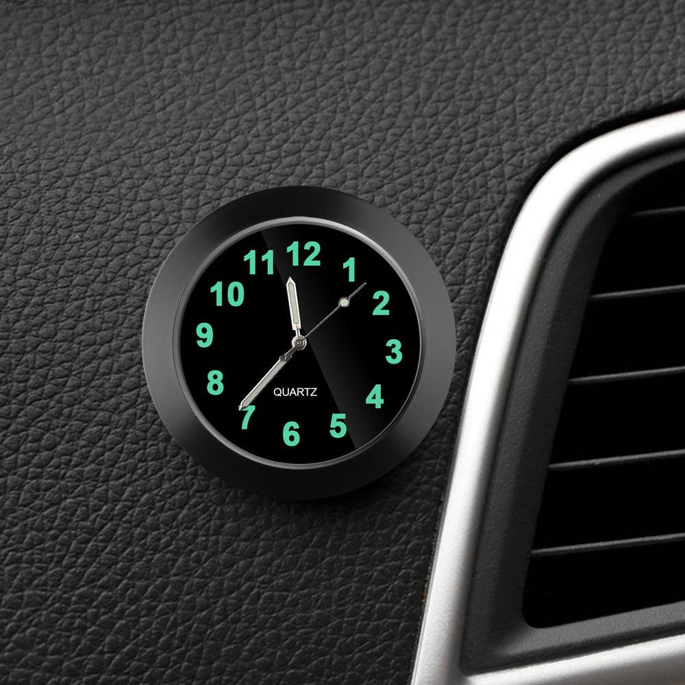 Luminous Mini Car Dashboard Clock | Stick-On Quartz Watch