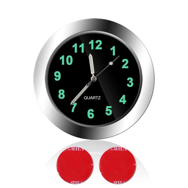 Luminous Mini Car Dashboard Clock | Stick-On Quartz Watch
