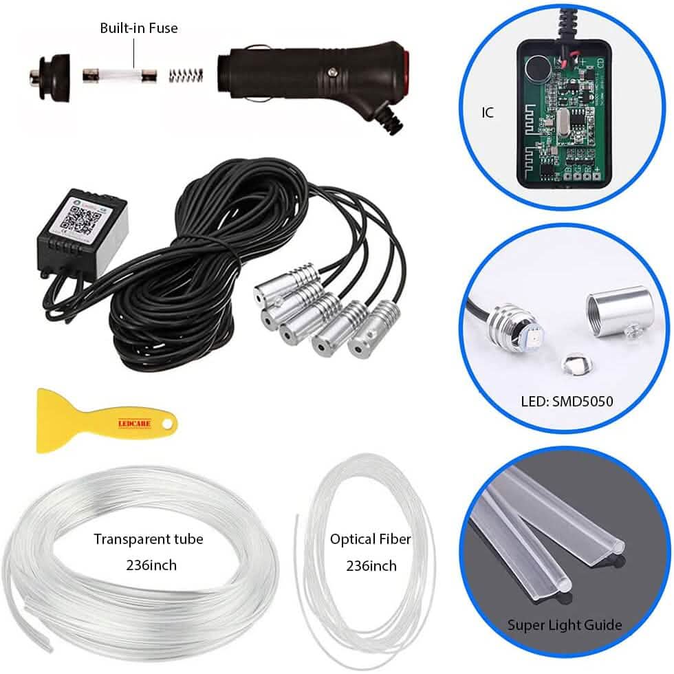 Car LED Strip Ambient Light Kit | Interior Accent Lighting