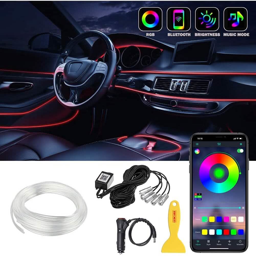 Car LED Strip Ambient Light Kit | Interior Accent Lighting