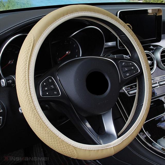 Braided Steering Wheel Cover | Microfiber, Breathable, All-Season Universal Fit