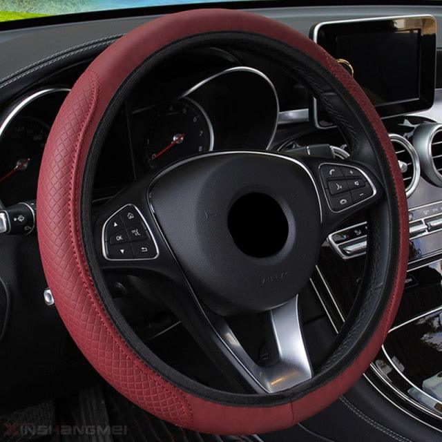 Braided Steering Wheel Cover | Microfiber, Breathable, All-Season Universal Fit