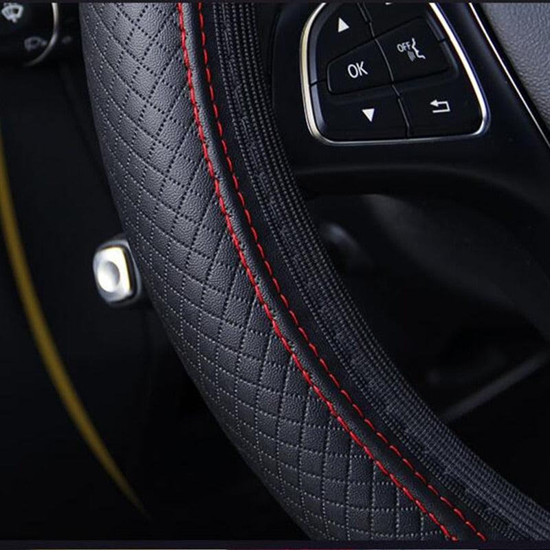 Braided Steering Wheel Cover | Microfiber, Breathable, All-Season Universal Fit