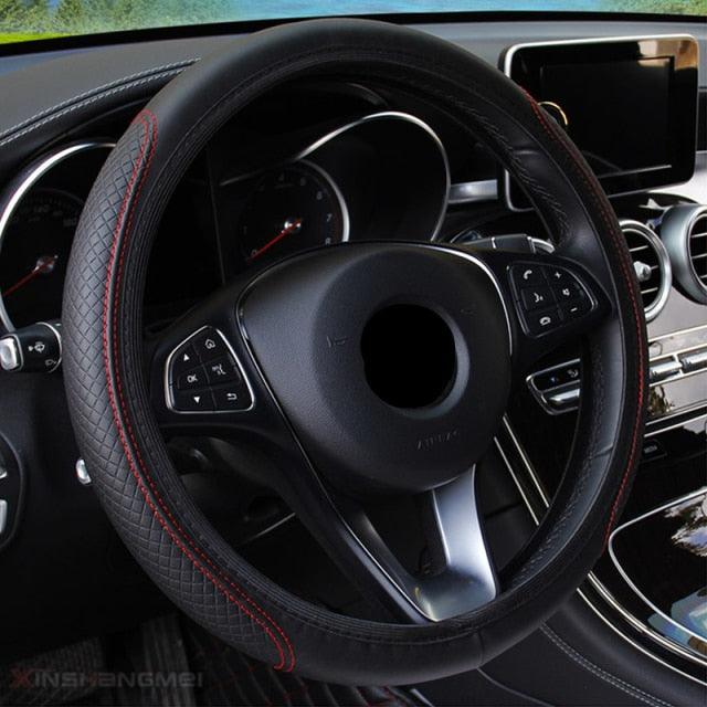 Braided Steering Wheel Cover | Microfiber, Breathable, All-Season Universal Fit