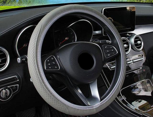 Braided Steering Wheel Cover | Microfiber, Breathable, All-Season Universal Fit