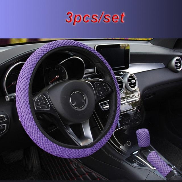 Ice Silk Steering Wheel Cover | Breathable, Anti-Slip, All-Season Universal Fit