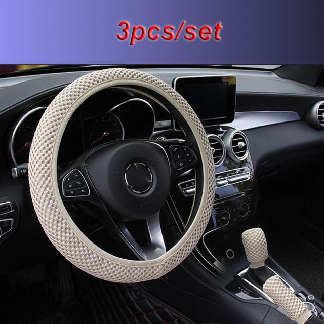 Ice Silk Steering Wheel Cover | Breathable, Anti-Slip, All-Season Universal Fit