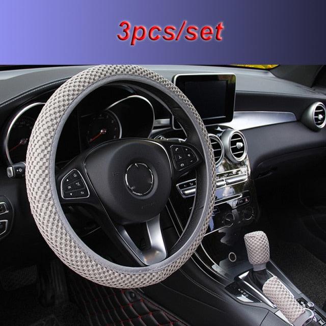 Ice Silk Steering Wheel Cover | Breathable, Anti-Slip, All-Season Universal Fit