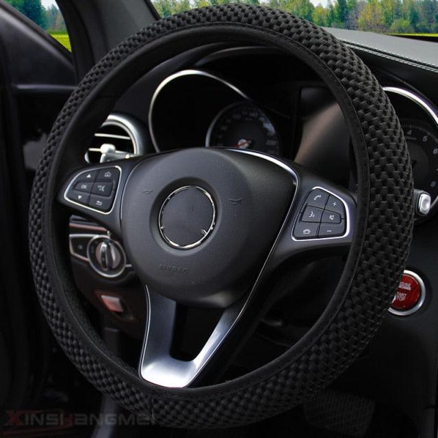 Ice Silk Steering Wheel Cover | Breathable, Anti-Slip, All-Season Universal Fit