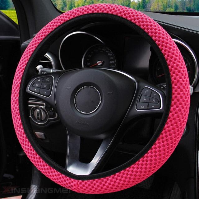 Ice Silk Steering Wheel Cover | Breathable, Anti-Slip, All-Season Universal Fit