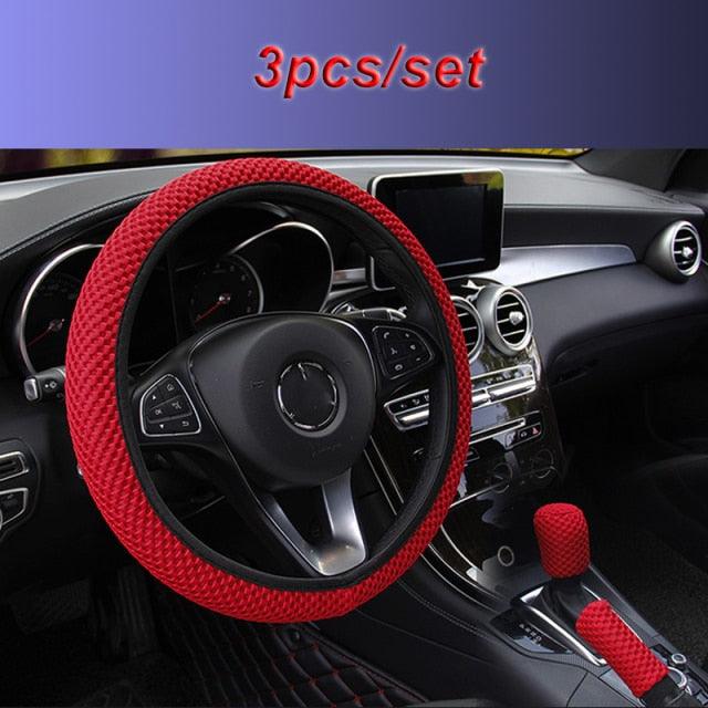 Ice Silk Steering Wheel Cover | Breathable, Anti-Slip, All-Season Universal Fit