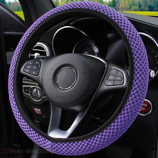 Ice Silk Steering Wheel Cover | Breathable, Anti-Slip, All-Season Universal Fit