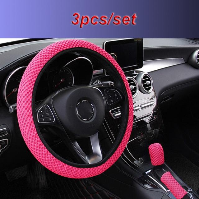 Ice Silk Steering Wheel Cover | Breathable, Anti-Slip, All-Season Universal Fit