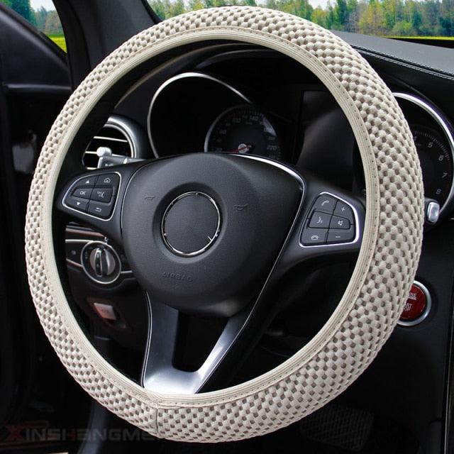 Ice Silk Steering Wheel Cover | Breathable, Anti-Slip, All-Season Universal Fit