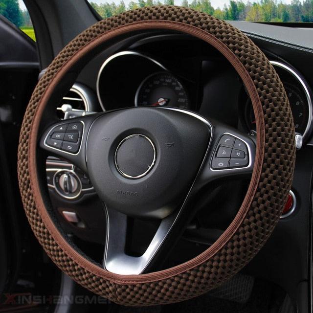 Ice Silk Steering Wheel Cover | Breathable, Anti-Slip, All-Season Universal Fit