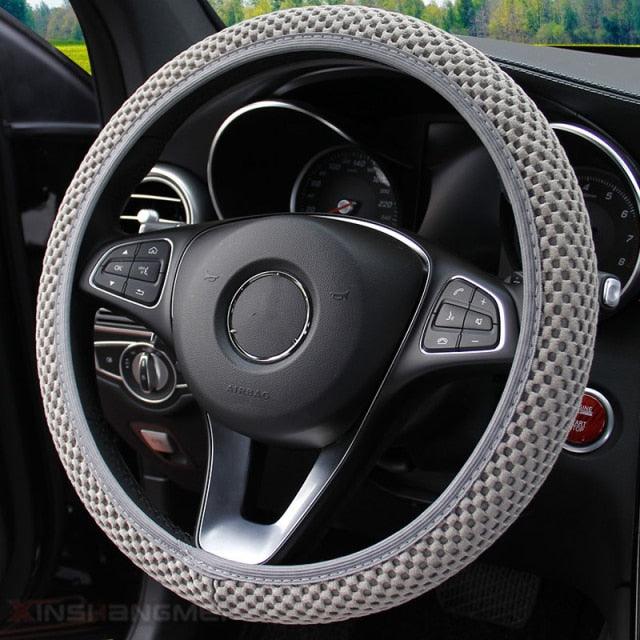 Ice Silk Steering Wheel Cover | Breathable, Anti-Slip, All-Season Universal Fit